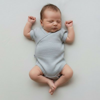 Baby Service Zavinovací kojenecké body mušelín Šedá – Hledejceny.cz