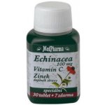 MedPharma Echinacea 100 mg + vit.C + zinek 37 tablet – Zboží Mobilmania