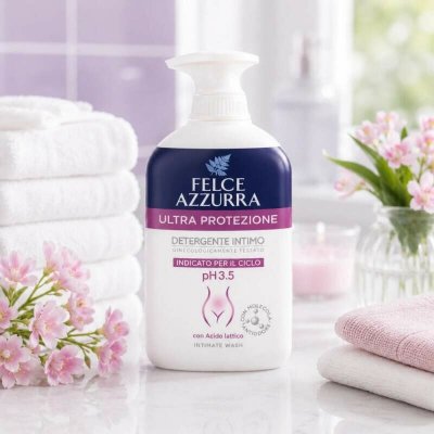 Felce Azzurra Intimo Ultra Protezione intimní gel pro ženy při menstruačním cyklu 250 ml – Zboží Dáma