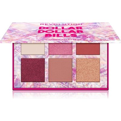 Makeup Revolution Power Shadow Palette paletka očních stínů Dollar Dollar Bills 6,6 g – Zboží Dáma
