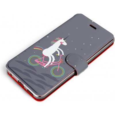 Pouzdro Mobiwear Flip Apple iPhone 14 - V024P Jednorožec na kole – Zboží Mobilmania