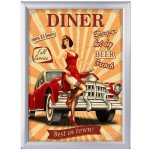 A-Z Reklama CZ Hliníkový Clip rám Opti Frame 25 mm - Stříbrný - Ostrý roh A3 (297x420 mm) – Zboží Mobilmania