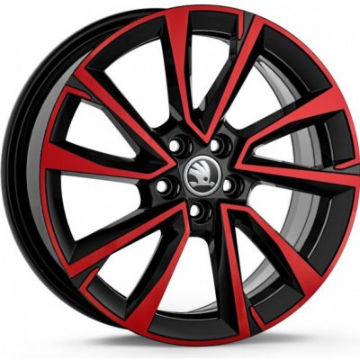 Škoda PROCYON 7x17 5x100 ET51 black red | Zboží Auto