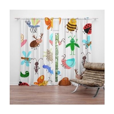 Sablio Závěs Hmyz: 2ks 140x250cm – Hledejceny.cz