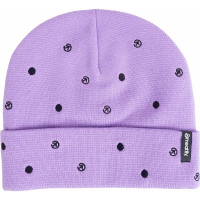Meatfly kulich AARON beanie purple dots Fialová – Zboží Mobilmania