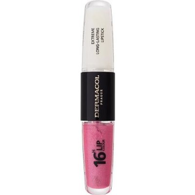 Dermacol Dlouhotrvající dvoufázová barva na rty a lesk 16H Lip Colour Extreme Long-Lasting Lipstick 15 4 + 4 ml