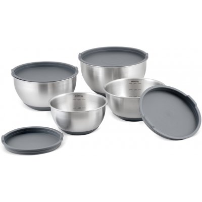 Siguro Sada nerezových mís Prep & Store, objem 1,5 + 2 + 3 + 4 l 8 dílů – Zbozi.Blesk.cz