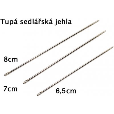 Sedlářská jehla tupá, jehly – Sleviste.cz