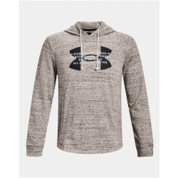 Under Armour UA Rival Terry Logo Hoodie-WHT 1373382-112