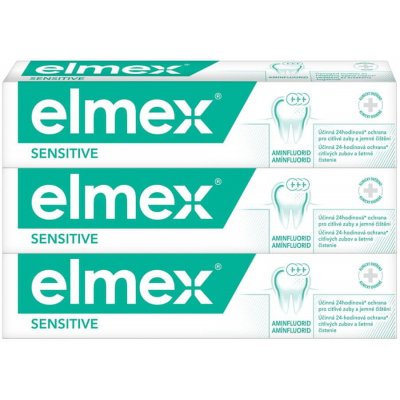 Elmex Sensitive zubná pasta 3 x 75 ml – Zboží Mobilmania