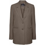 Pieces sako dámské dlouhé Hnědá – Sleviste.cz