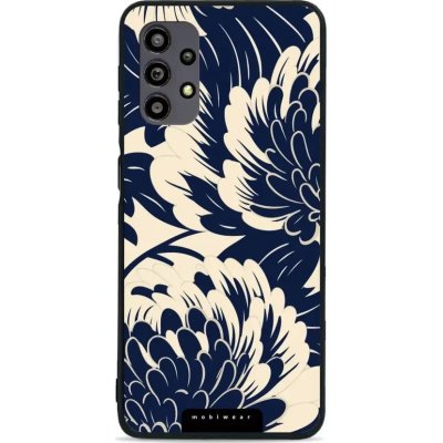 Mobiwear Glossy - Samsung Galaxy A32 5G - GA40G Modré a béžové květy – Zbozi.Blesk.cz