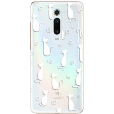 Pouzdro iSaprio - Cat pattern 05 Xiaomi Mi 9T Pro bílé