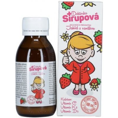 Doktorka sirupu kalciový sirup s příchutí Jahod s vanilkou 100 ml – Hledejceny.cz