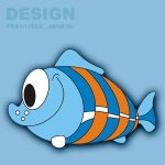 DEKORACE NA ZEĎ RYBA MODRÁ 16,5cm (balení 2ks) – Hledejceny.cz