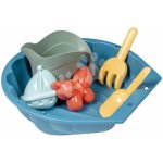 Smoby Pískoviště ekologické mušle s bábovičkami Mini Sand Pit Green s konvičkou a lopatka s hrabičkami 35 cm pro malé prostory od 18 m – Zboží Dáma