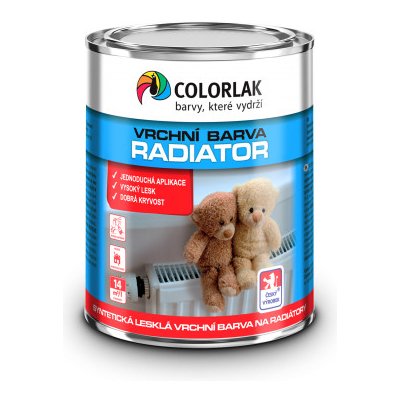 Colorlak RADIATOR S 2117 vrchní syntetická barva na radiátory (bílá) 0,6l - bílá – Zbozi.Blesk.cz