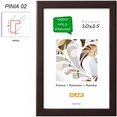 Fotorámeček 13x18 PINIA 02 černý – Zboží Živě