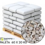 Kameny.cz Perla mramorová kamenná drť Vyberte si balení: Paleta - 60 x 20 kg - DOPRAVA ZDARMA – Zboží Dáma