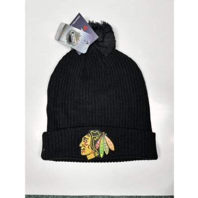 Fanatics pánská Zimní čepice Chicago Blackhawks Core beanie Cuff Pom Knit – Hledejceny.cz