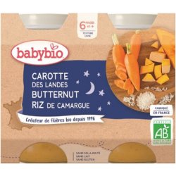 BABYBIO večer.menu mrkev-dýně-rýže 6m+ 2 x 200 g