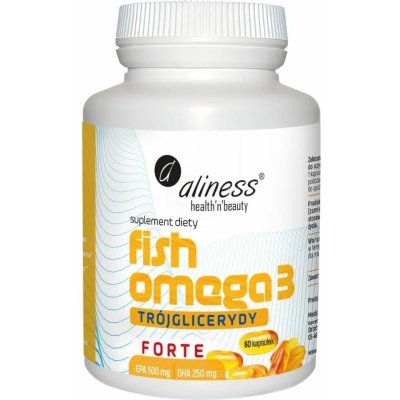 Aliness Fish Omega 3 Forte Triglyceridy 500/250 mg 60 kapslí – Hledejceny.cz