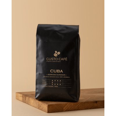Rodinná pražírna Gusto Café Cuba Serrano Superior zrnková 0,5 kg – Hledejceny.cz