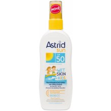 Astrid Sun Wet Skin dětský transparentní spray na opalování SPF50 150 ml