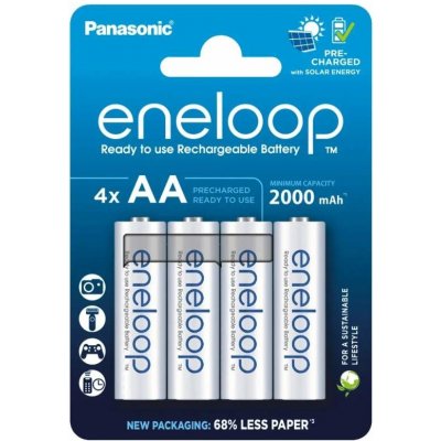 Panasonic Eneloop AA 2000mAh 4 ks 3MCDE/4BE – Zboží Živě