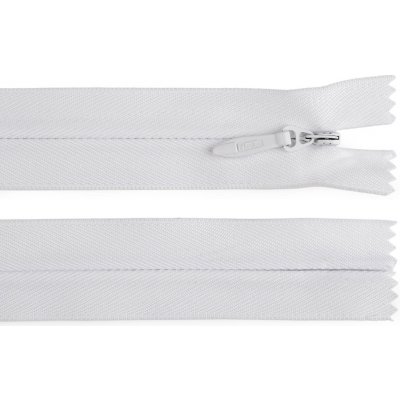 Prima-obchod Spirálový zip skrytý No 5 délka 60 cm pevný, barva 101 bílá – Hledejceny.cz