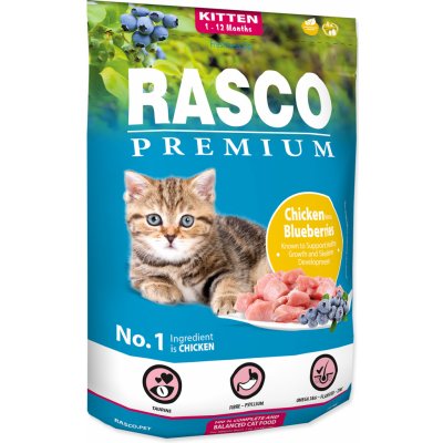 Rasco Premium Kitten, chicken, blueberries 400 g – Zboží Mobilmania