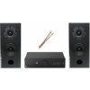 HiFi systém AQ audio set P6-Pro-ject Maia S3 black + AQ L 39 black + reprokabel AQ 625 2x 2,5mm2
