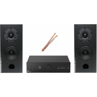 AQ audio set P6-Pro-ject Maia S3 black + AQ L 39 black + reprokabel AQ 625 2x 2,5mm2 – Zbozi.Blesk.cz