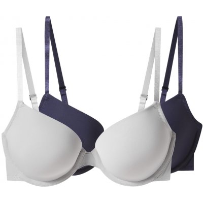 esmara podprsenka, 2 kusy navy modrá / šedá – Zboží Dáma