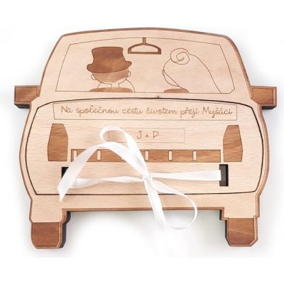 Okamih Pouzdro na peněžní svatební dar v podobě Škody 120L – Zboží Dáma