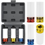 POWERMAT Nástrčné hlavice 1/2" 17, 19, 21 mm na ALU disky - PM-ZNU-1721T – Zboží Dáma