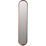White Label Hnědé dřevěné závěsné zrcadlo Nyko 120 x 24 cm – Hledejceny.cz