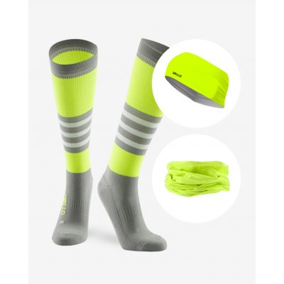 3v1 Set kompresek Stripe neon neonové čelenky a nákrčníku – Hledejceny.cz