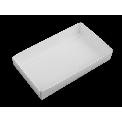 Papírová krabice s průhledným víkem - bílá (10 ks) – Zboží Mobilmania