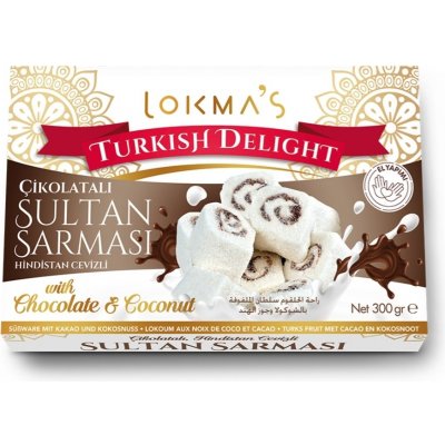 LOKMAS Lokum Turkish Čokoláda Kokos 300g – Zboží Dáma