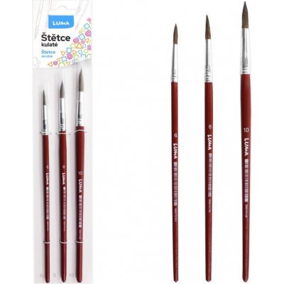 Štětce LUMA kulaté - sada 3 ks – Sleviste.cz