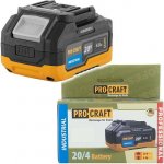 Procraft 20V , 4000mAh 20/4 Industrial – Hledejceny.cz