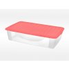 Úložný box Tontarelli DODO STOCK-BOX s víkem 36,5L transparent/červená 8035110AU6