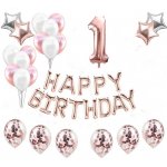 Balónkový set HB rosegold číslo 1 – Zboží Dáma