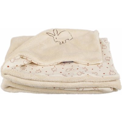 Kaarsgaren Dětská deka moka králíčci Wellsoft bio bavlna