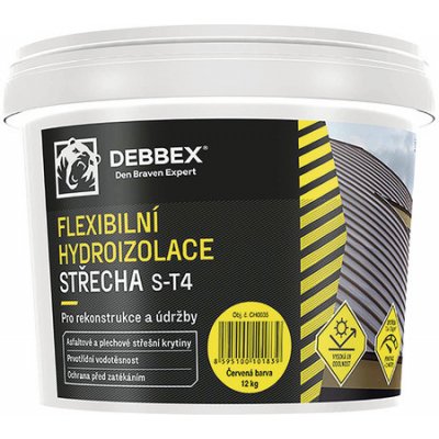 Flexibilní hydroizolace Debbex střecha S - T4 šedá 12kg – Zboží Mobilmania