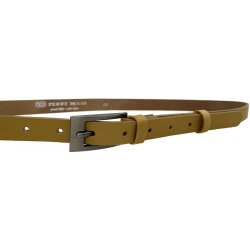 Penny Belts kožený opasek 20-184-501 žlutý