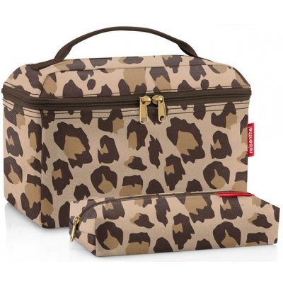 Reisenthel sada kosmetický kufřík a taštička set leo macchiato – Zboží Dáma