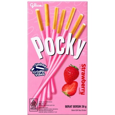 Glico Pocky Strawberry 39 g – Zboží Mobilmania