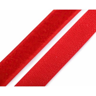 Stoklasa Suchý zip háček + plyš 740843/820 červený, šířka 2cm (v metráži) – Zboží Dáma